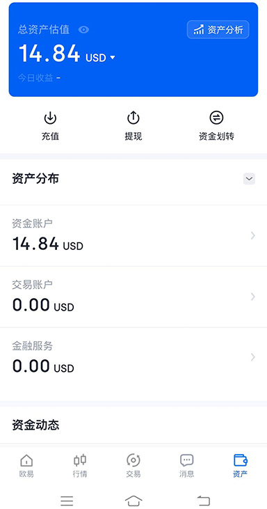 欧益交易所行情分析界面1